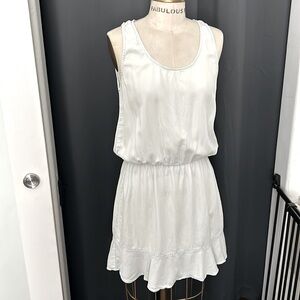 Soft joie light chambray sleeveless mini dress large